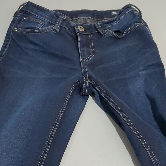 BUFFALO blue Faye dark wash 26x32 mid rise straight leg jeans - Picture 4 of 6